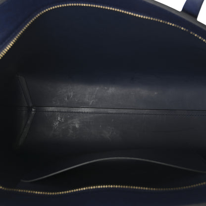 Mansur Gavriel Saffiano Small Zip Tote Navy 5 of 9