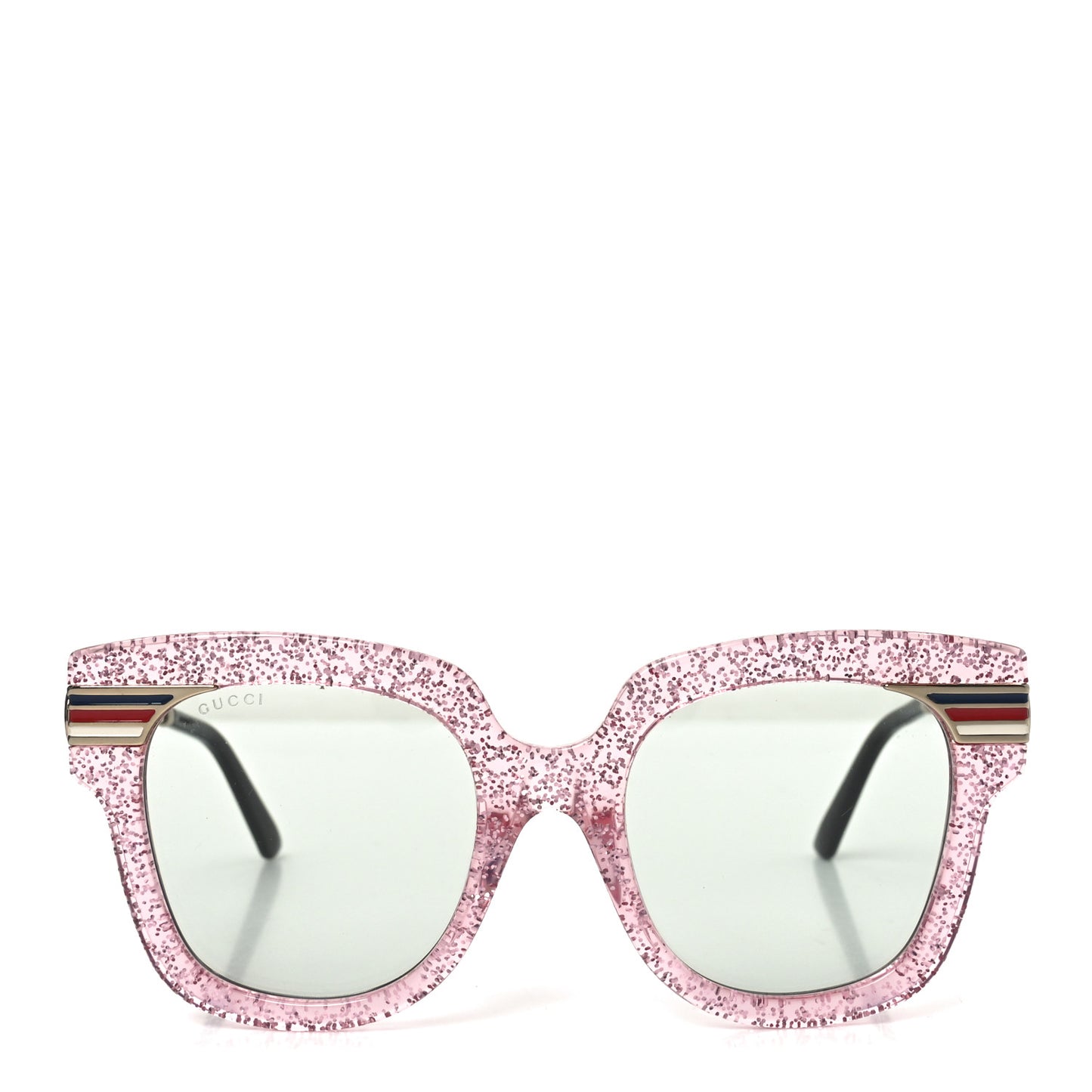 Acetate Square Frame Web Glitter GG0281SA Sunglasses Pink