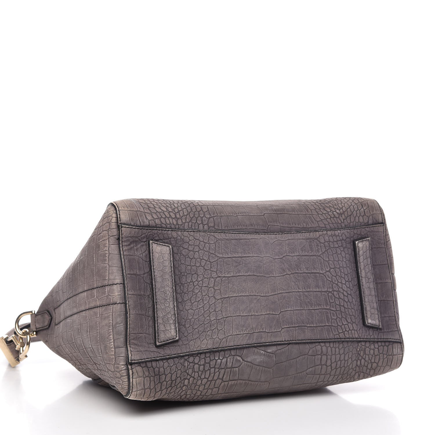 Givenchy Nubuck Crocodile Embossed Medium Antigona Washed Black 4 of 10