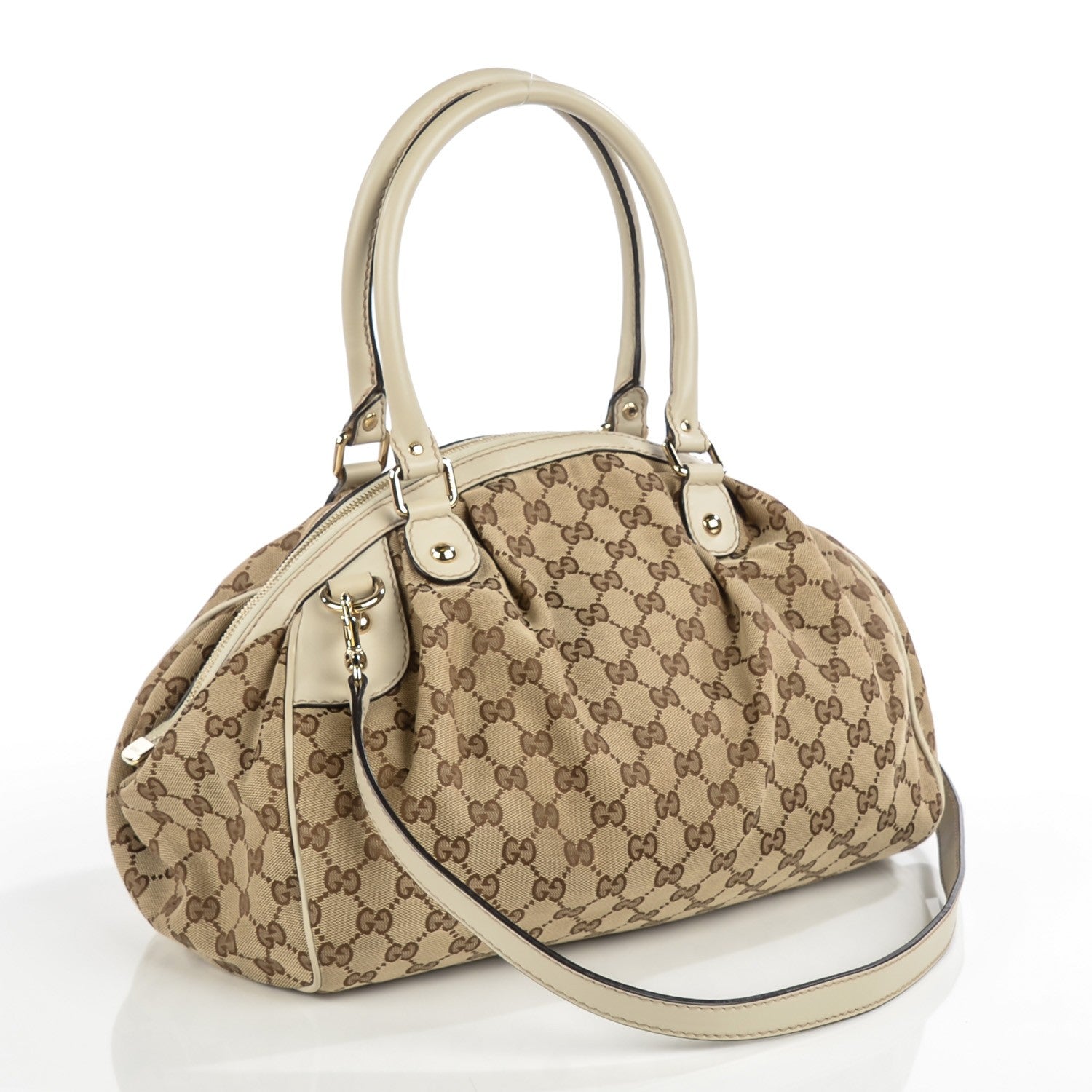 Gucci Monogram Medium Sukey Boston Bag Off White 3 of 7