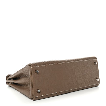 Hermes Togo Kelly Retourne 32 Etoupe 4 of 11