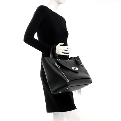 Mulberry Silky Calf Oversized Willow Tote Black 2 of 11