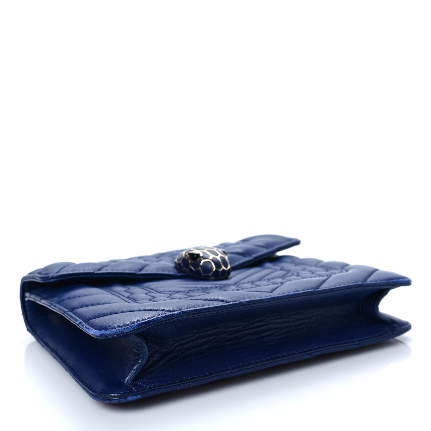 Calfskin Quilted Serpenti Forever Shoulder Bag Navy