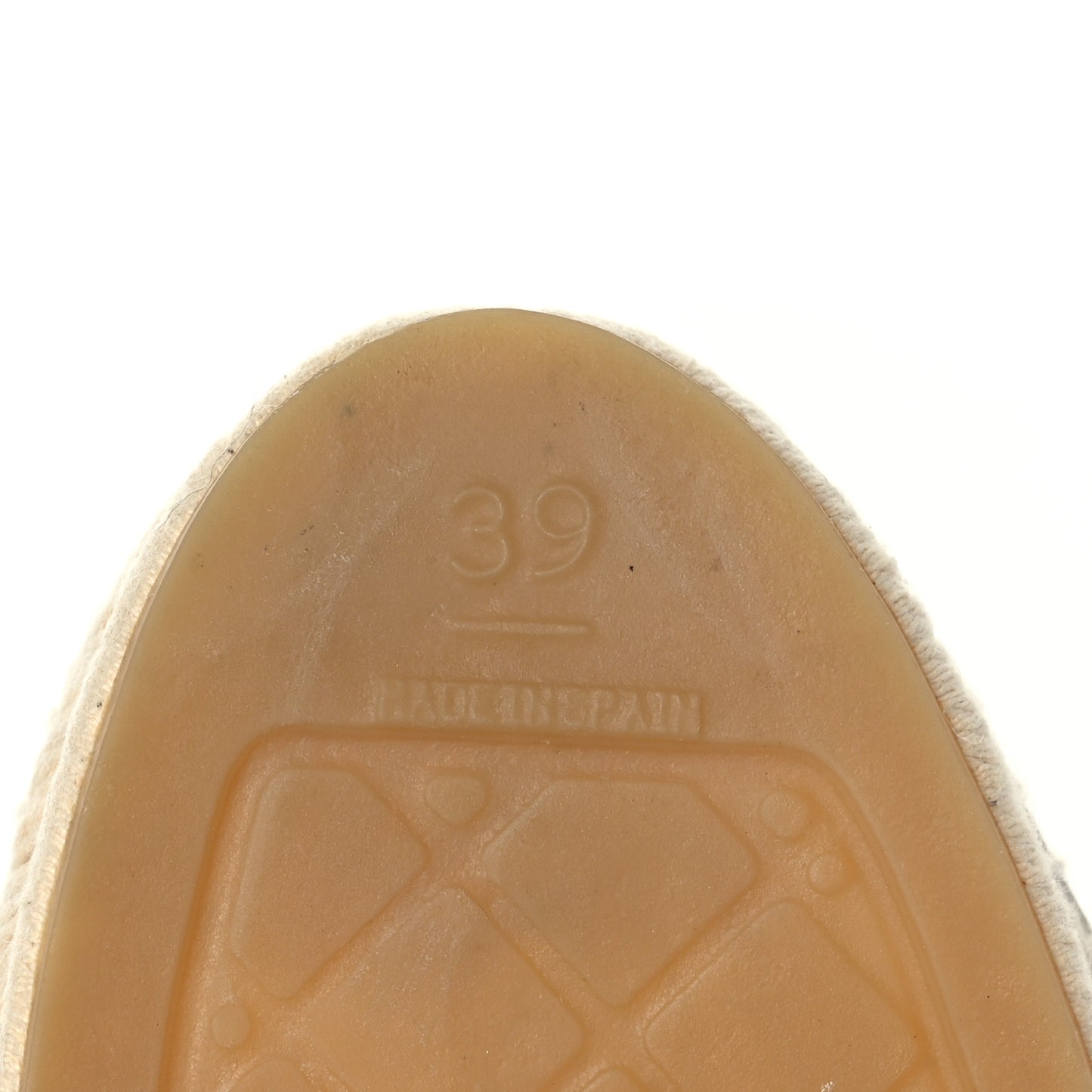 Macrame Patent CC Espadrilles 39 Beige Ivory