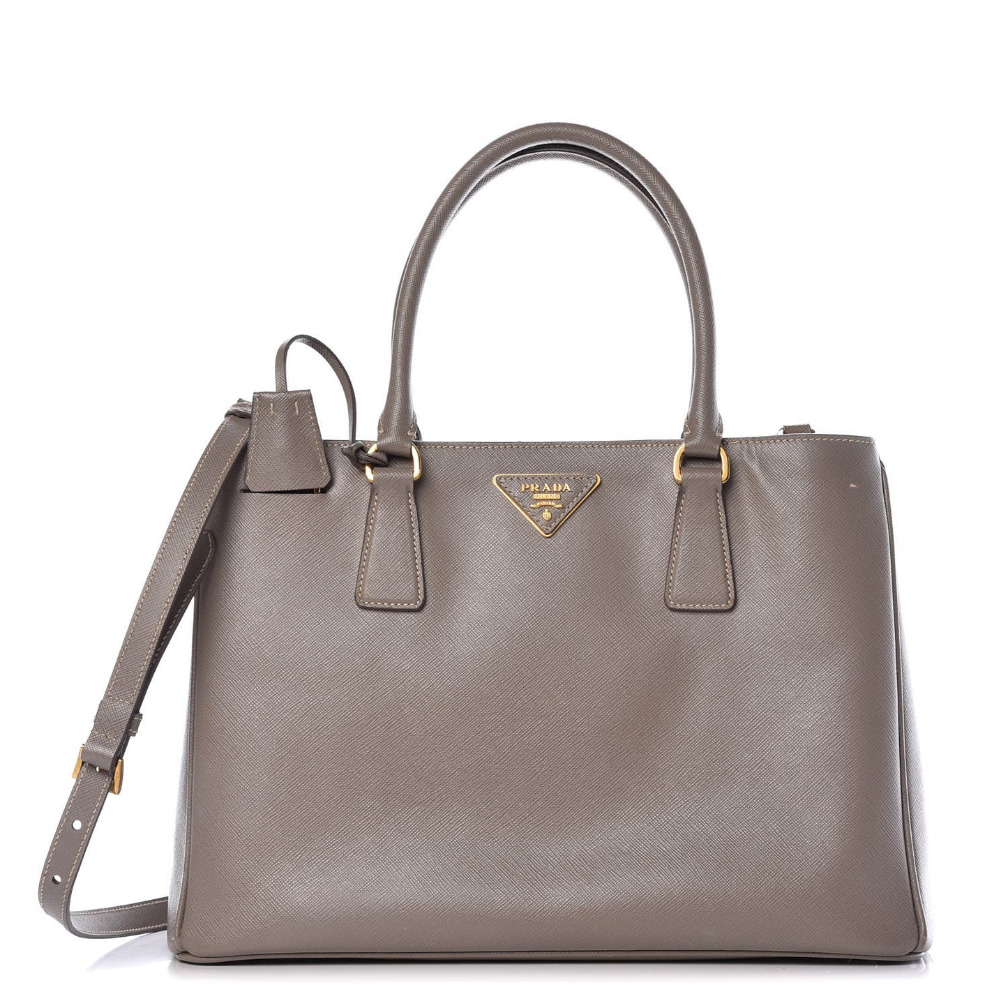 Saffiano Lux Medium Tote Argilla