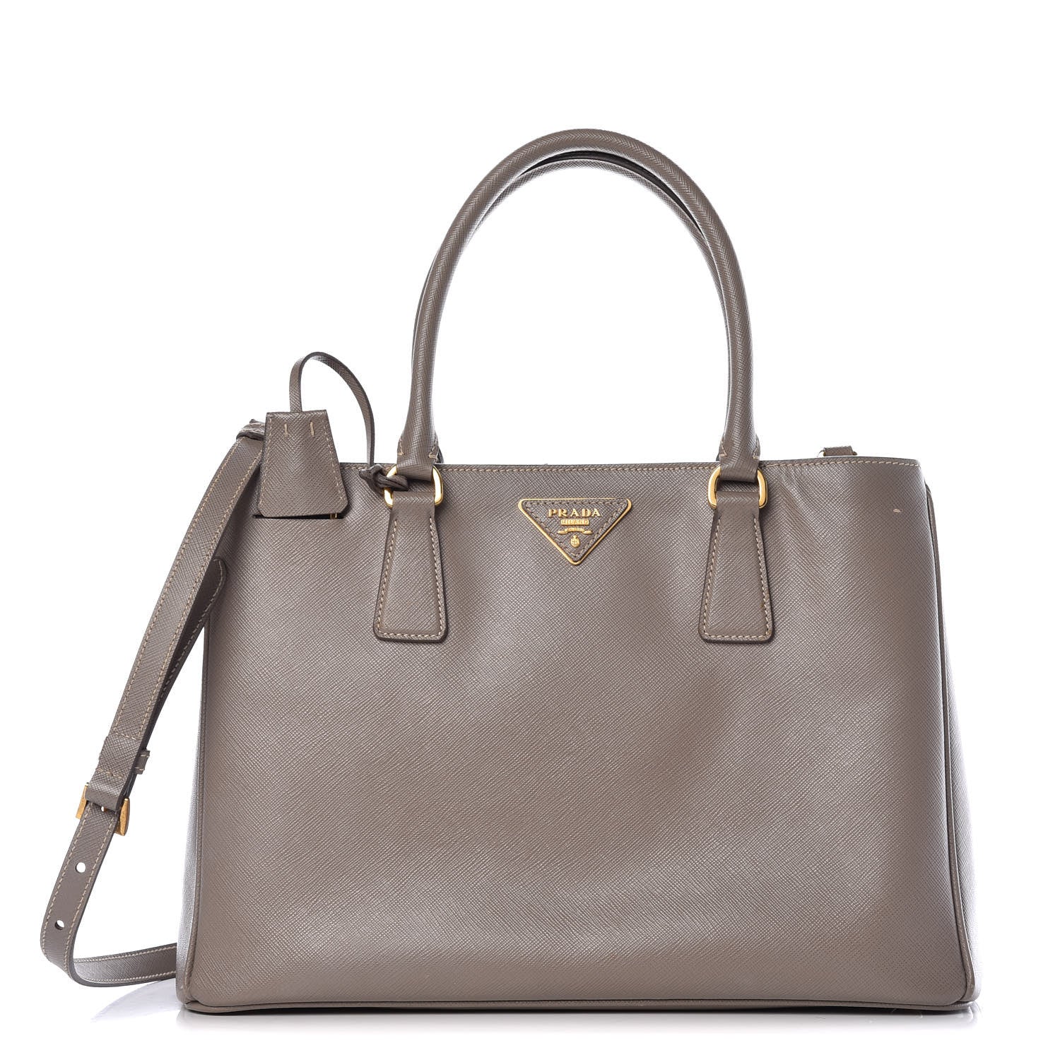Prada Saffiano Lux Medium Tote Argilla 1 of 10