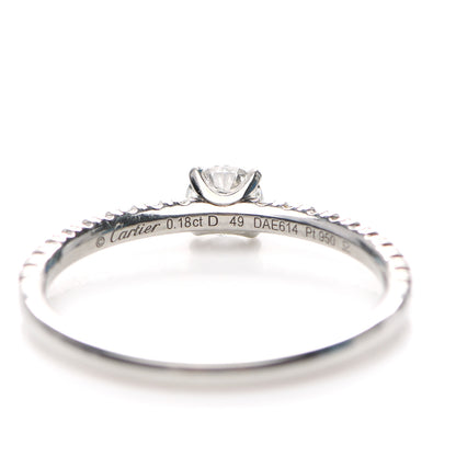 Cartier Platinum Diamond .18ct Etincelle De Cartier Solitaire Engagement Ring 49 4.75 4 of 4