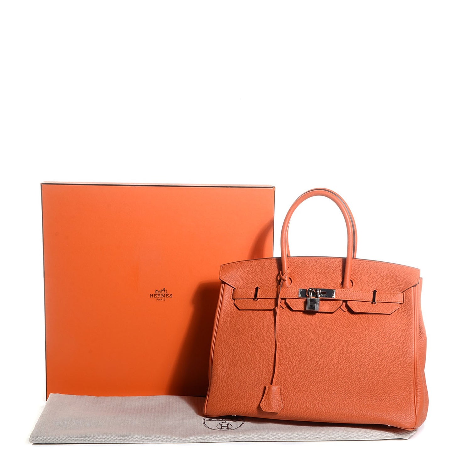 Togo Birkin 35 Orange