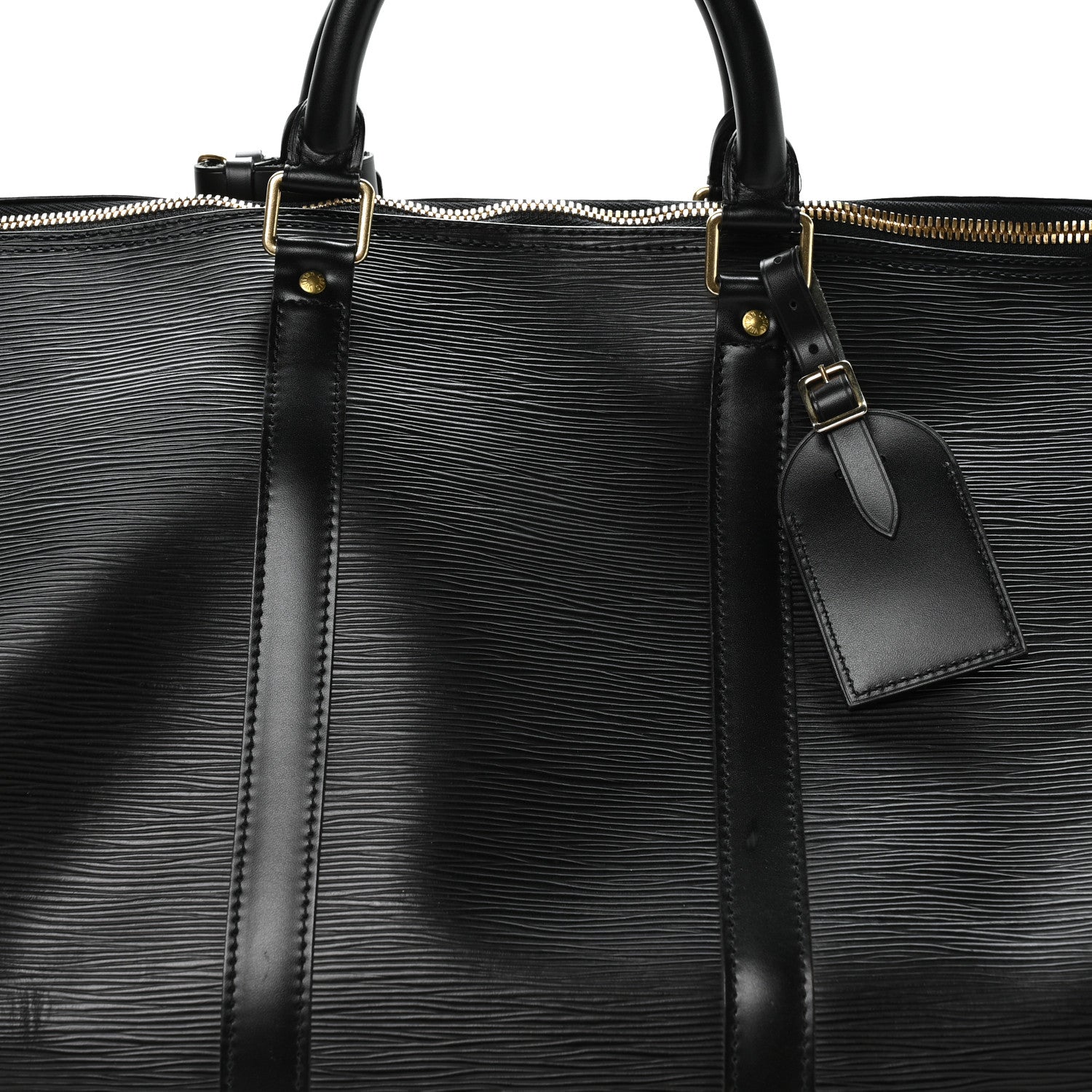 Louis Vuitton Epi Keepall 55 Black 7 of 9