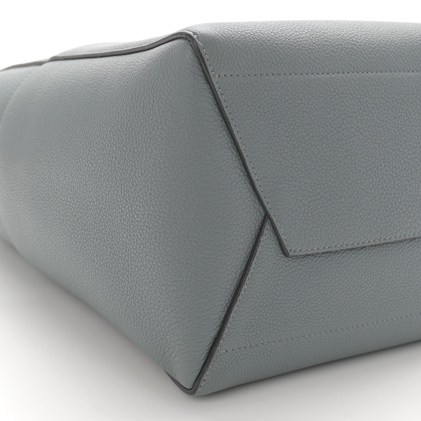 Soft Grained Calfskin Sangle Bucket Bag Storm