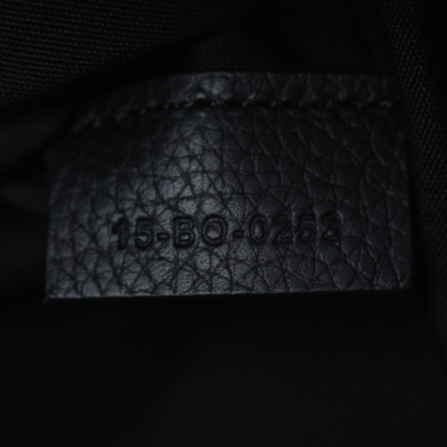 Oblique Jacquard Grained Calfskin Lingot Toiletry Case Blue Black