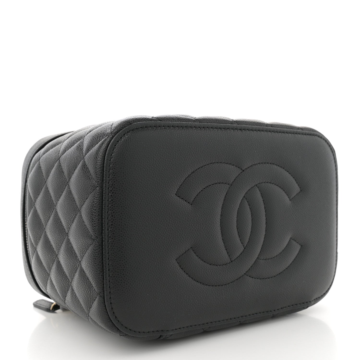 Chanel Caviar Quilted Large Vanity Pouch Black 4 of 8