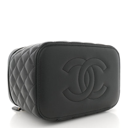 Chanel Caviar Quilted Large Vanity Pouch Black 4 of 8