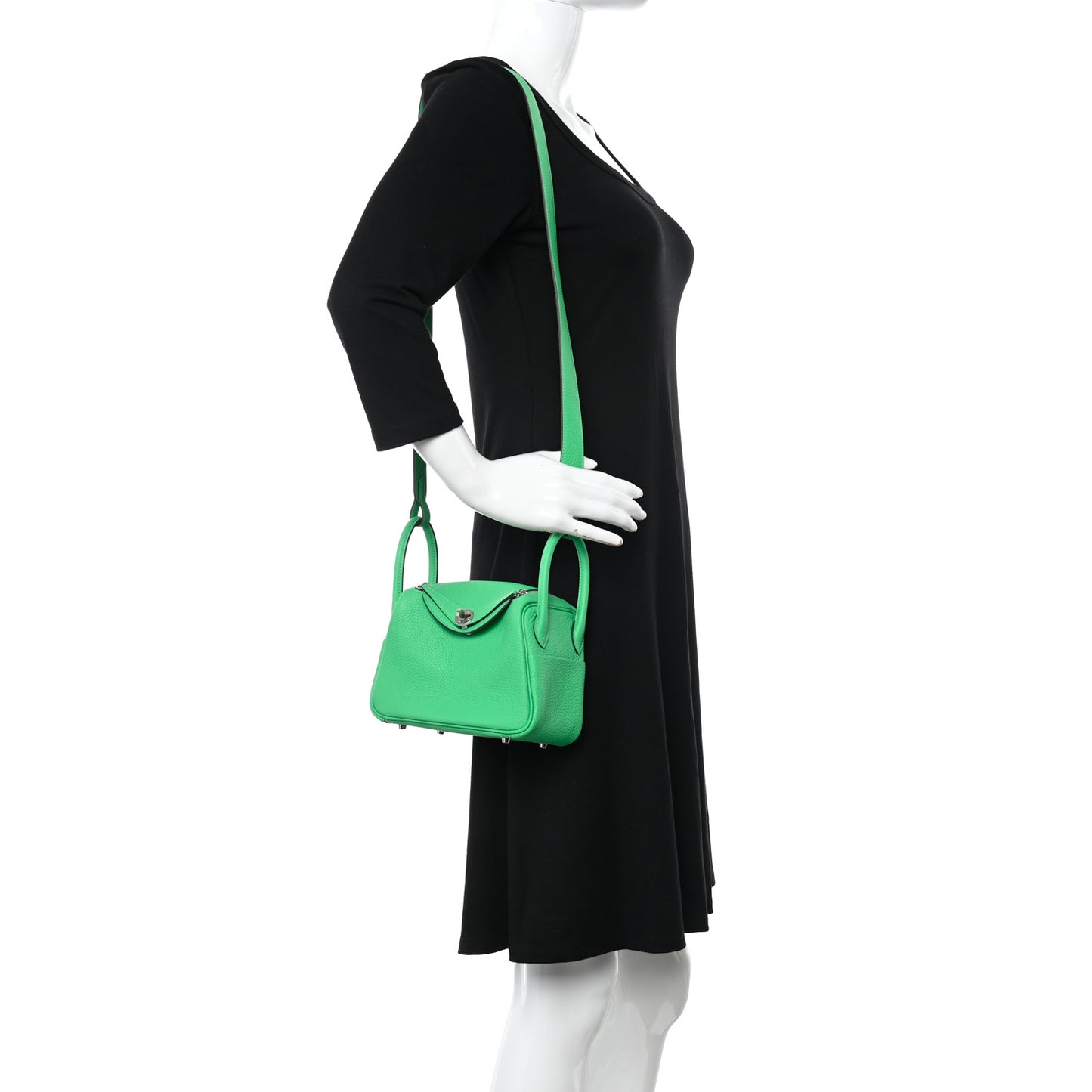 Taurillon Clemence Mini Lindy 20 Vert Comics