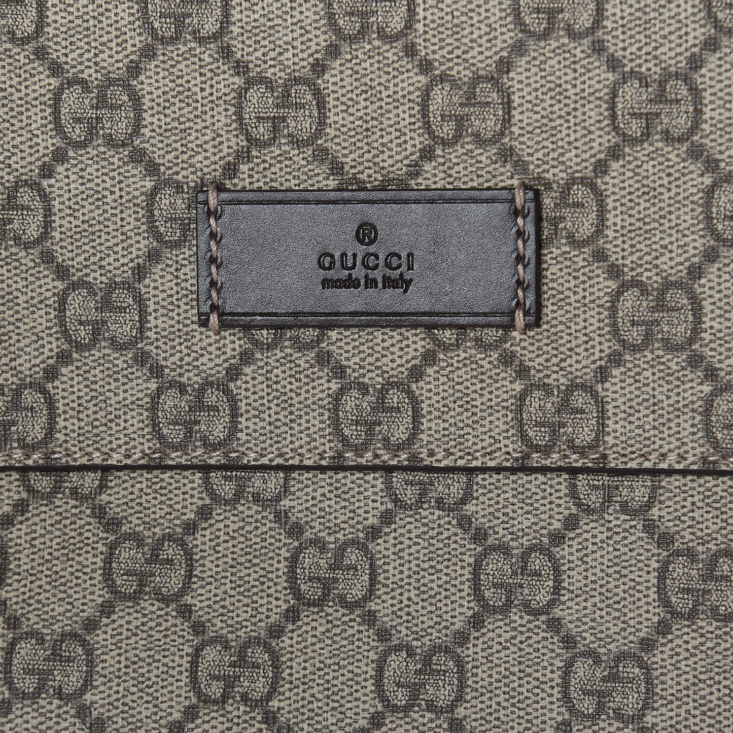 GG Plus Monogram Messenger Diaper Bag Dark Brown