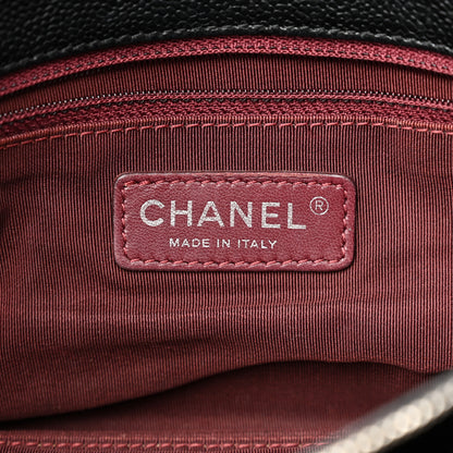 Chanel Caviar Quilted Small French Riviera Tote Black 6 of 13