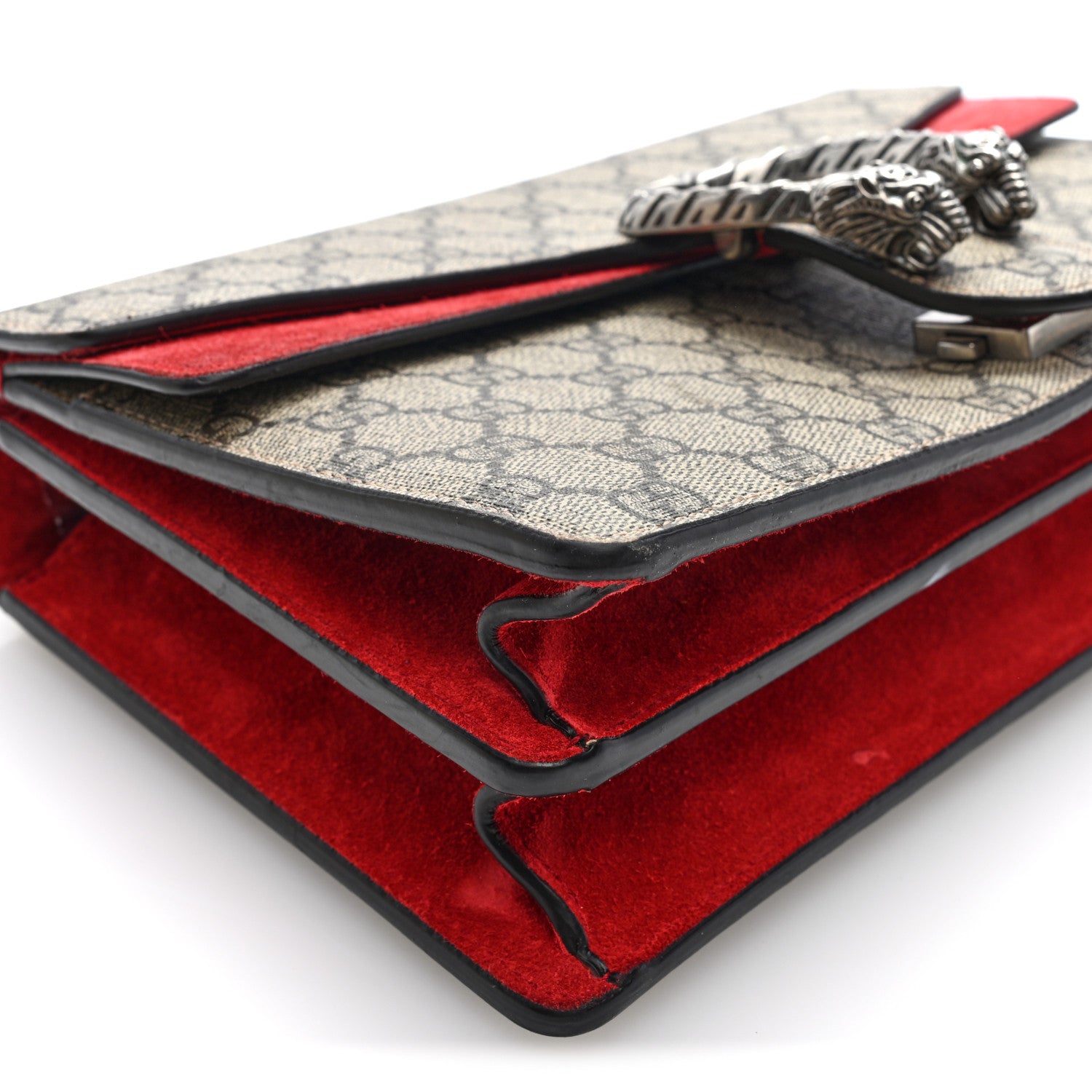 Gucci GG Supreme Monogram Small Dionysus Shoulder Bag Red 9 of 10