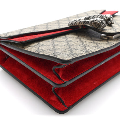 Gucci GG Supreme Monogram Small Dionysus Shoulder Bag Red 9 of 10