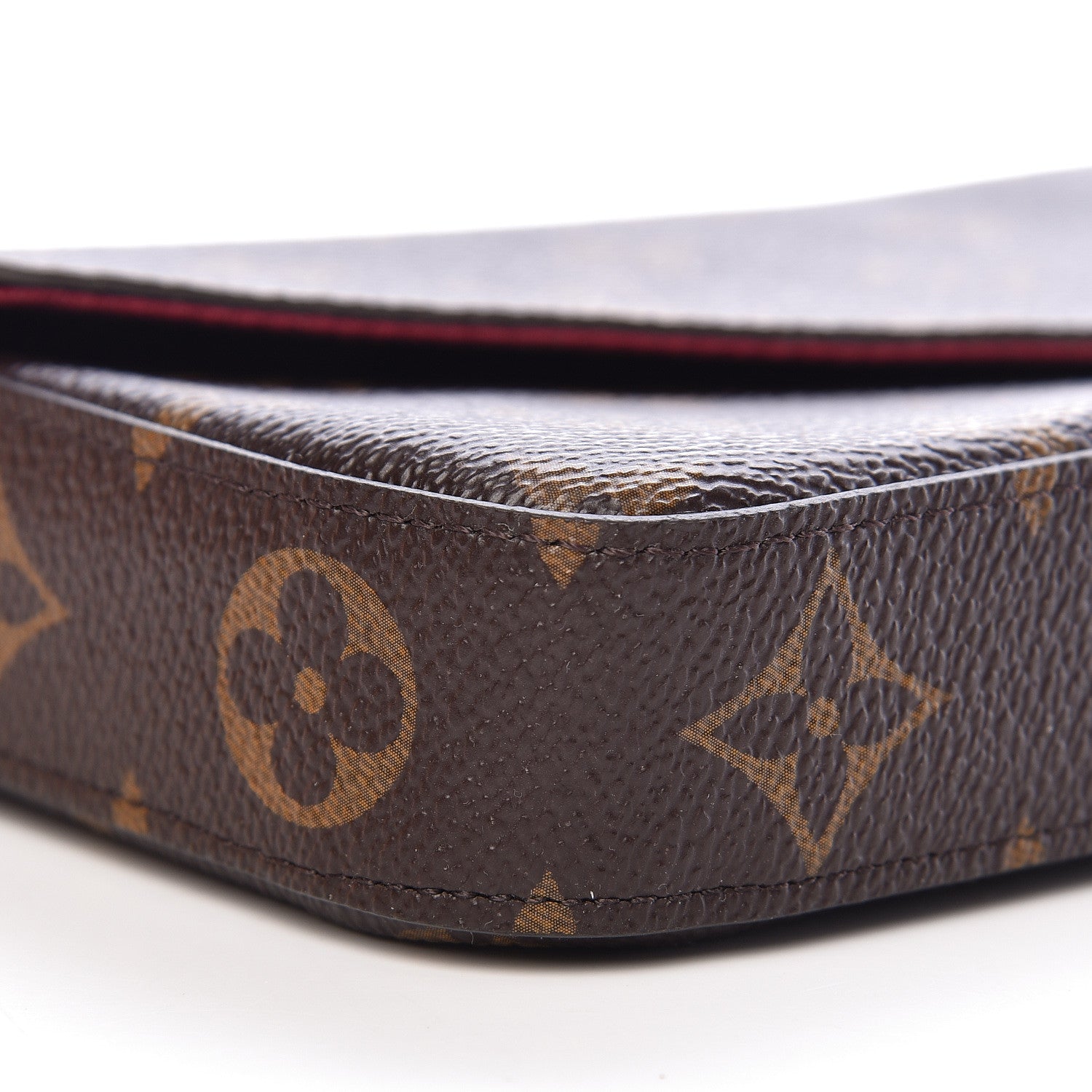 Louis Vuitton Monogram Pochette Felicie Chain Wallet Fuchsia 12 of 14