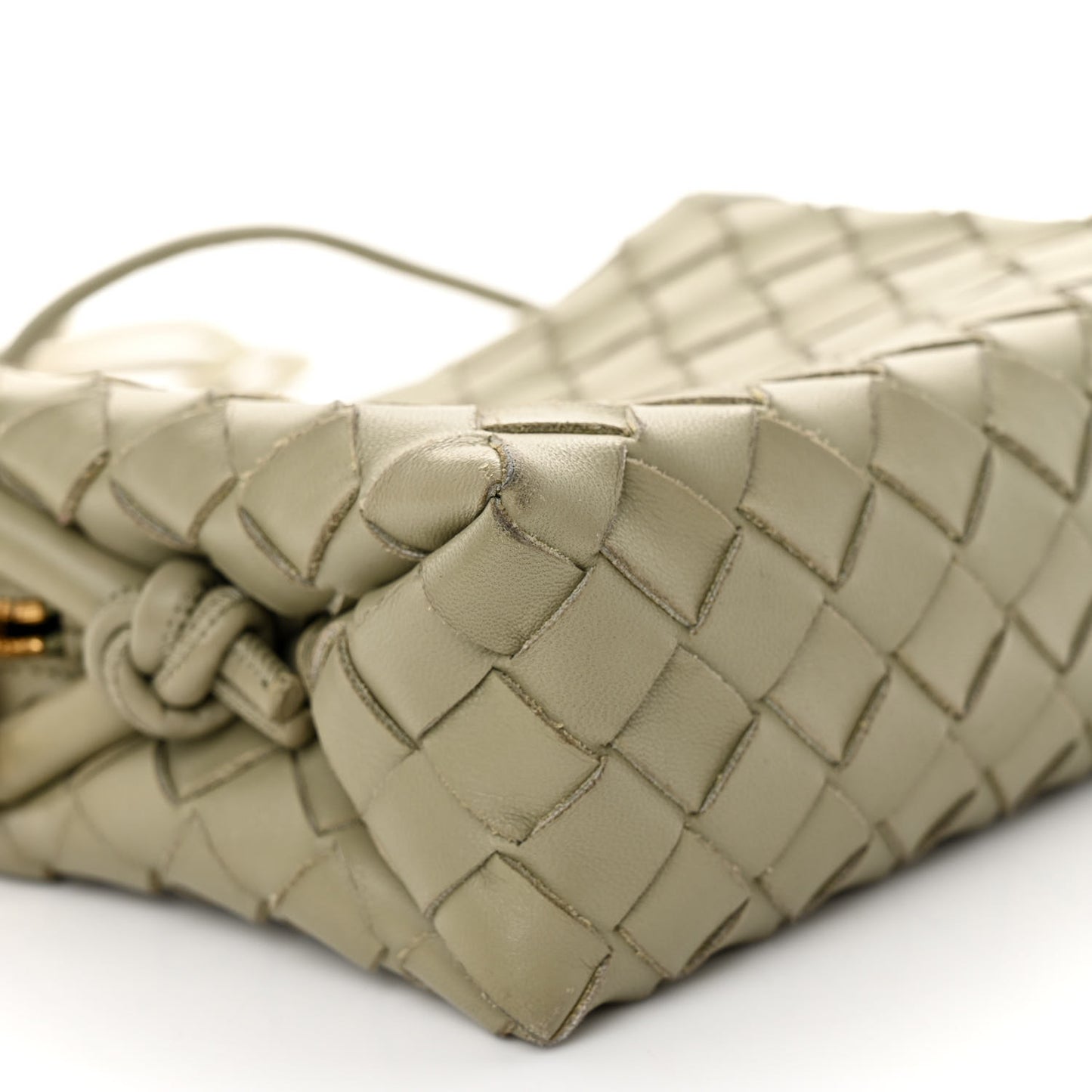 Nappa Intrecciato Mini Loop Camera Bag Travertine