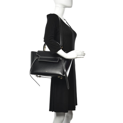 Celine Smooth Calfskin Double Stitching Mini Belt Bag Black 2 of 10