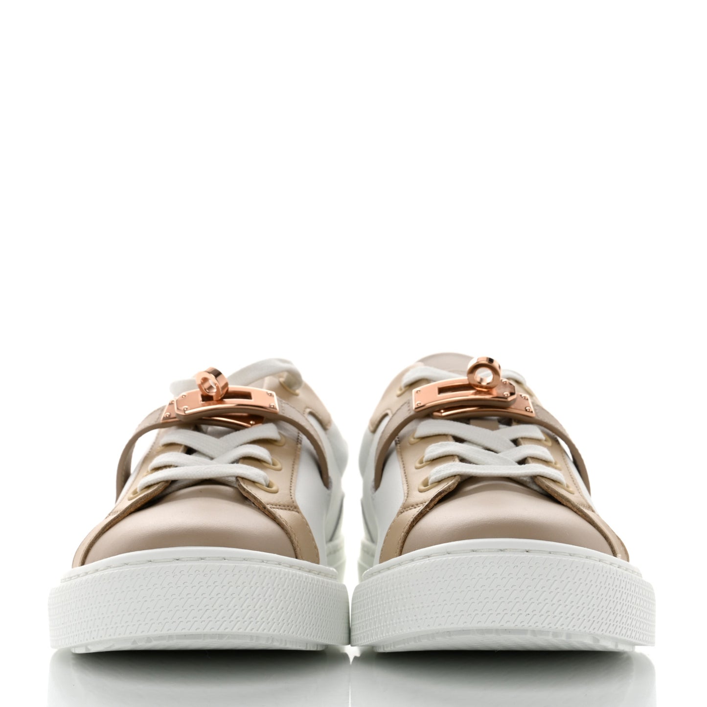 Calfskin Day Sneakers 37.5 Multicolor White