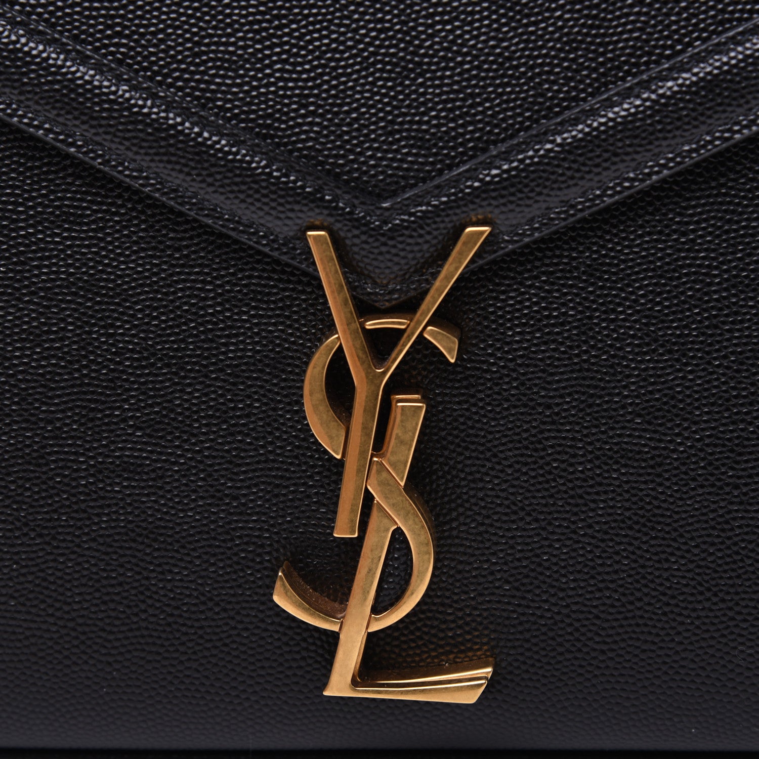 Saint Laurent Grain de Poudre Mini Classic Monogram Cassandra Top Handle Black Rouge Legion 12 of 15