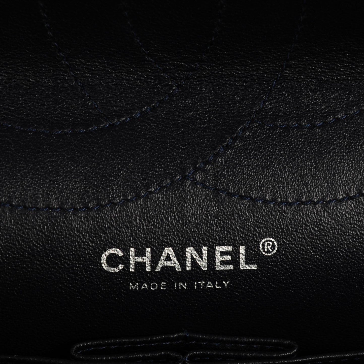 Aged Calfskin Quilted 2.55 Reissue 227 Flap Dark Navy