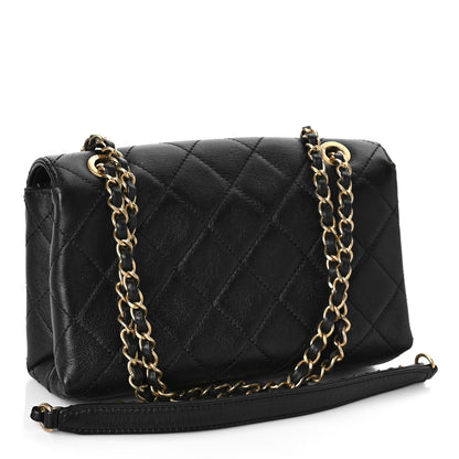Chanel Calfskin Quilted Small Enchained Flap Black 3 of 12