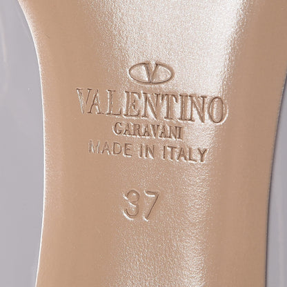 Valentino Garavani Patent Rockstud 85mm Pumps 37 Grey Poudre 6 of 9