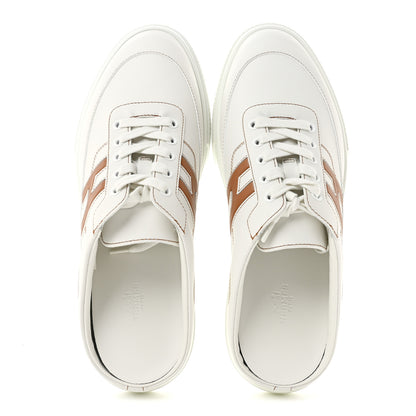 Hermes Calfskin Mens Keep Mule Sneakers 42 White Naturel 3 of 13