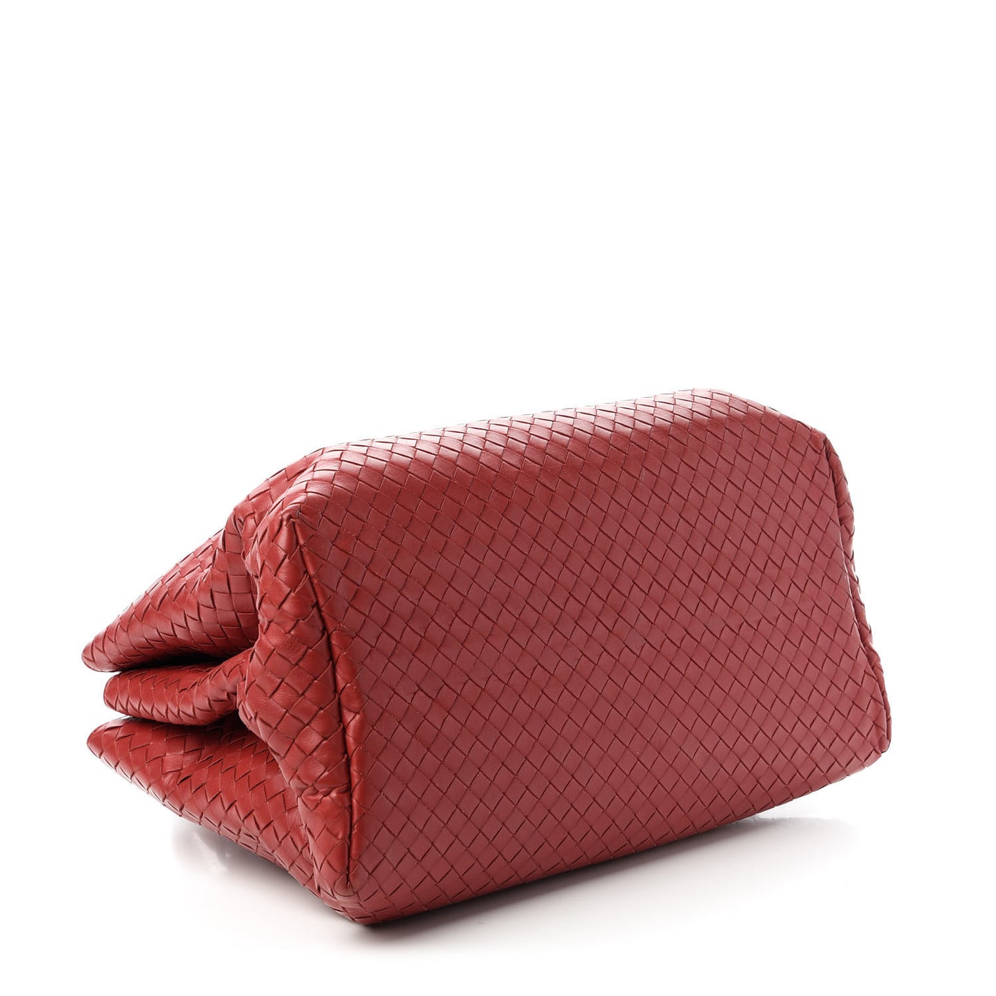 Nappa Intrecciato Medium Roma Tote Red