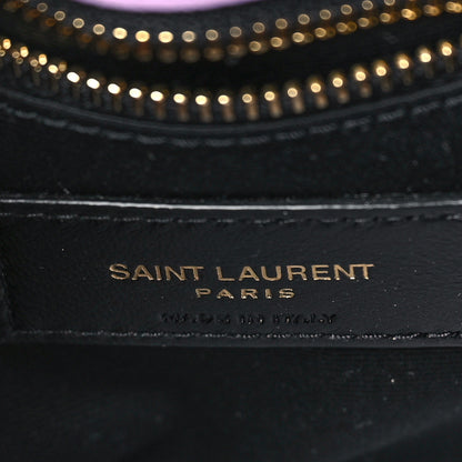 Saint Laurent Denim Y Quilted Monogram Toy Loulou Crossbody Bag Bleached Lilac 6 of 10