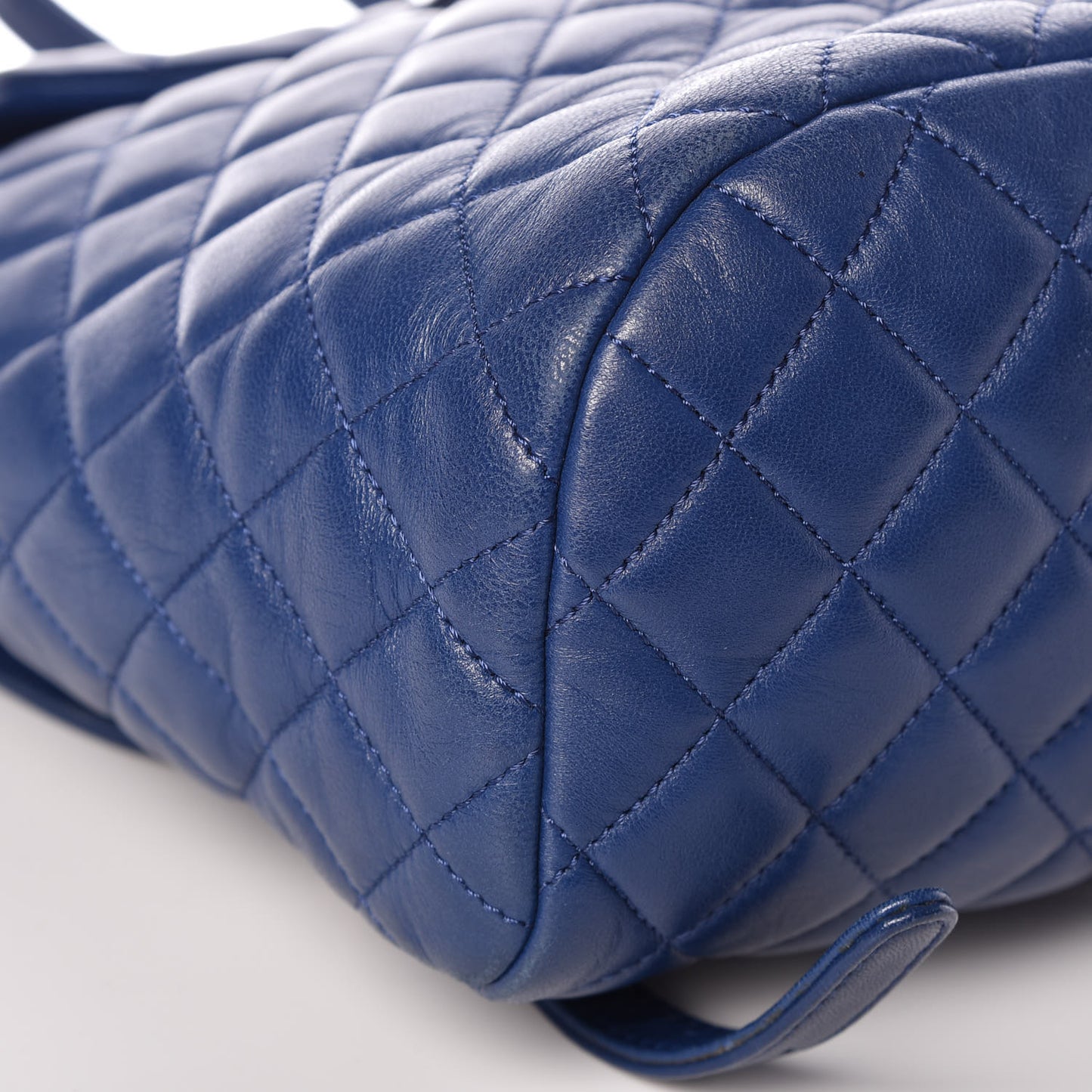 Lambskin Quilted Small Urban Spirit Backpack Blue
