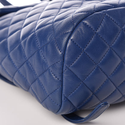 Chanel Lambskin Quilted Small Urban Spirit Backpack Blue 10 of 14