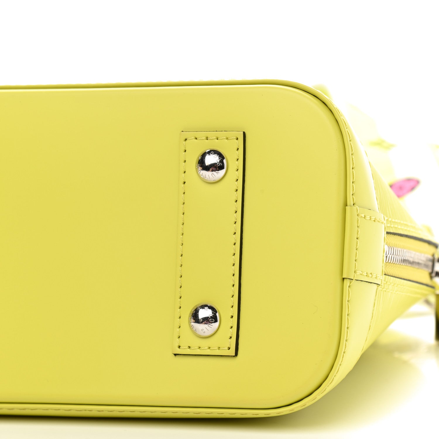 Louis Vuitton Epi Jacquard Alma BB Yellow Citron 7 of 9
