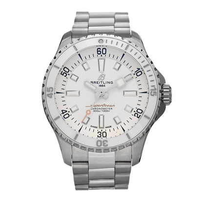 Breitling Stainless Steel 36mm Superocean II Automatic Watch White A17377211A1S1 1 of 5