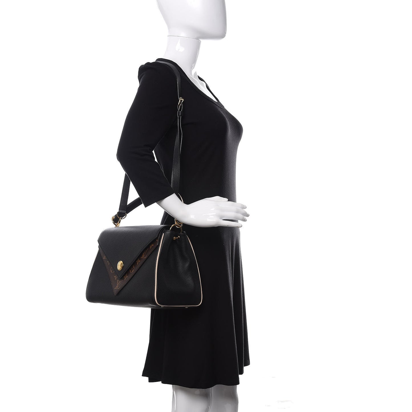 Monogram Double V Black