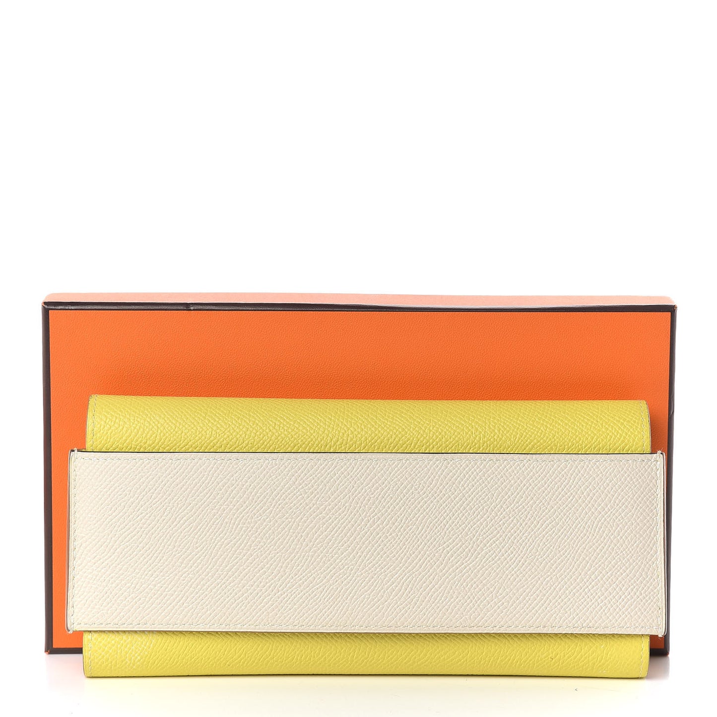 Epsom Passant Long Wallet Craie Lime