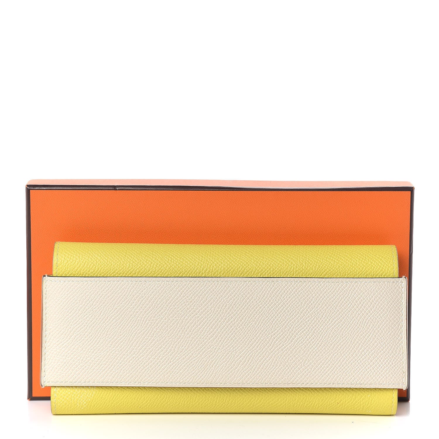 Hermes Epsom Passant Long Wallet Craie Lime 11 of 11