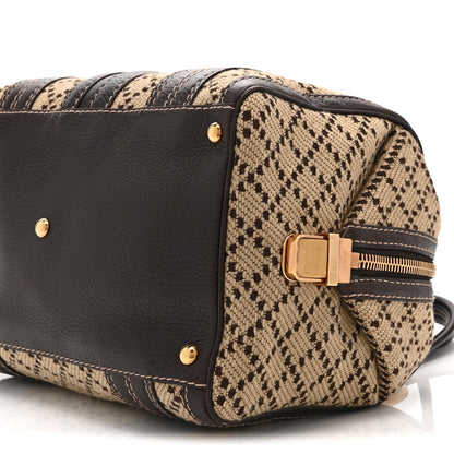 Gucci Monogram Medium Aviatrix Boston Ebony Brown 10 of 10