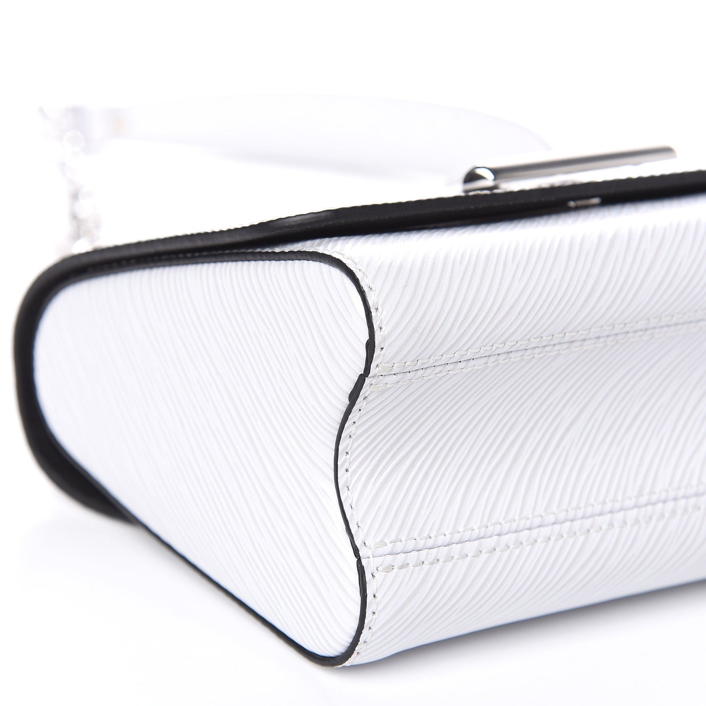 Epi Flower Jewels Twist Shoulder Bag PM White