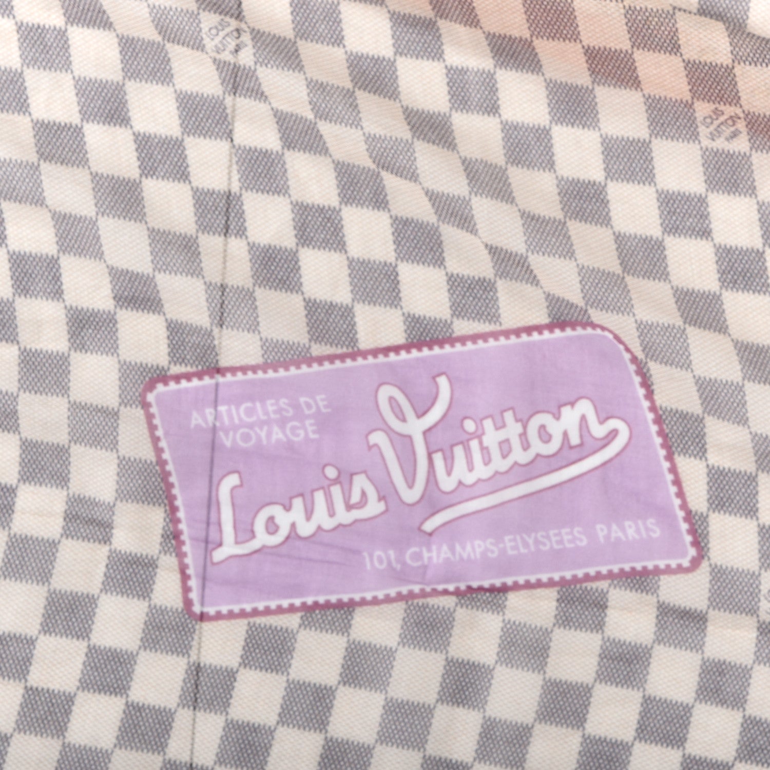 Louis Vuitton Cotton Damier Azur Summer Trunk Bandana Scarf 2 of 3