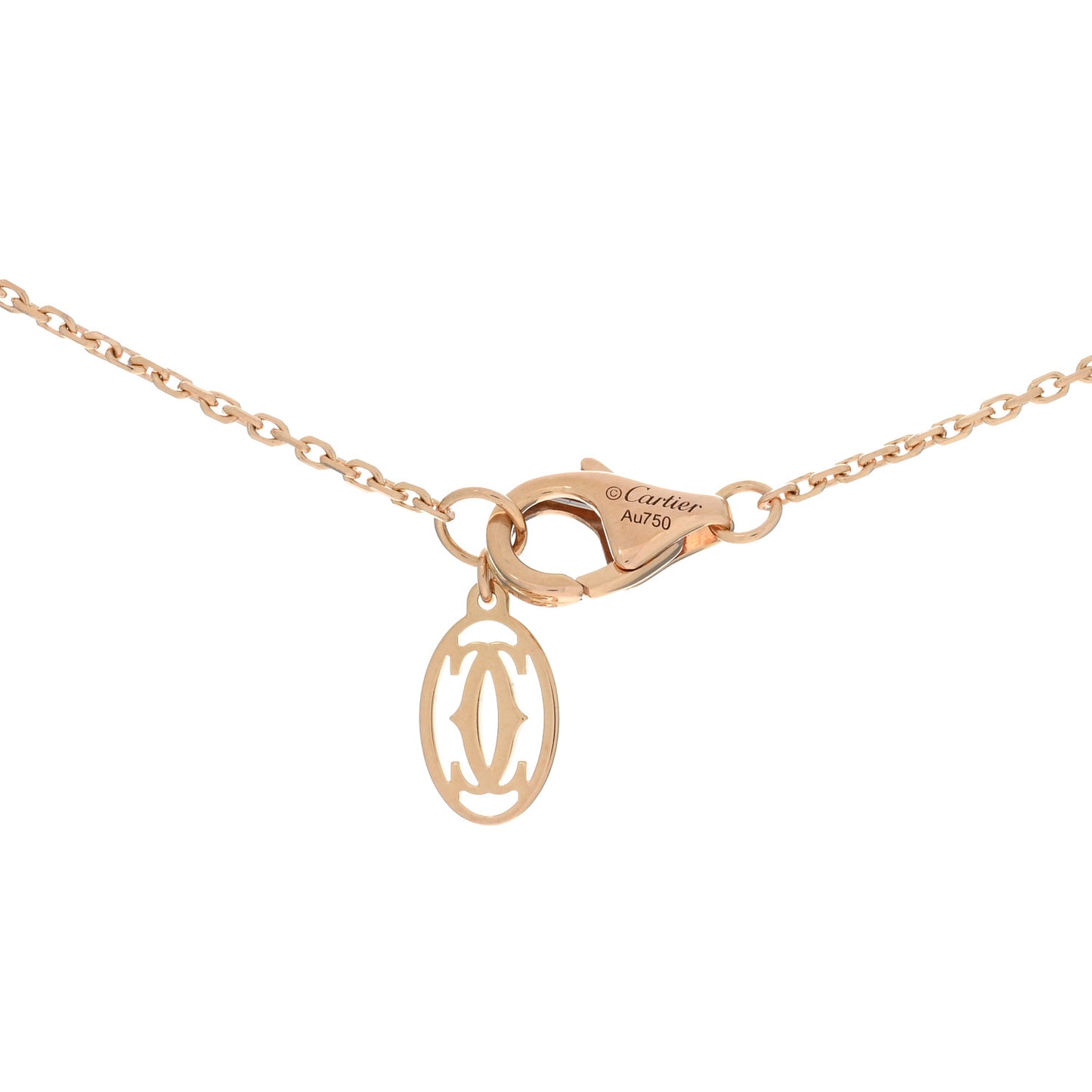 18K Pink Gold Diamond XS D'Amour Pendant Necklace