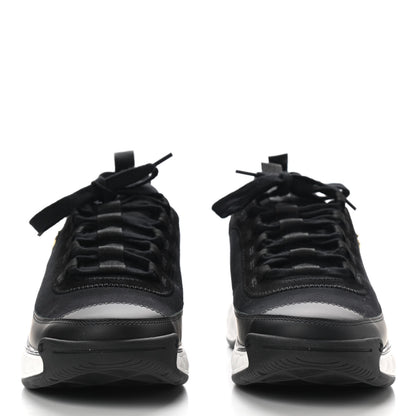 Chanel Velvet Calfskin Mixed Fibers CC Sneakers 40.5 Black 2 of 8