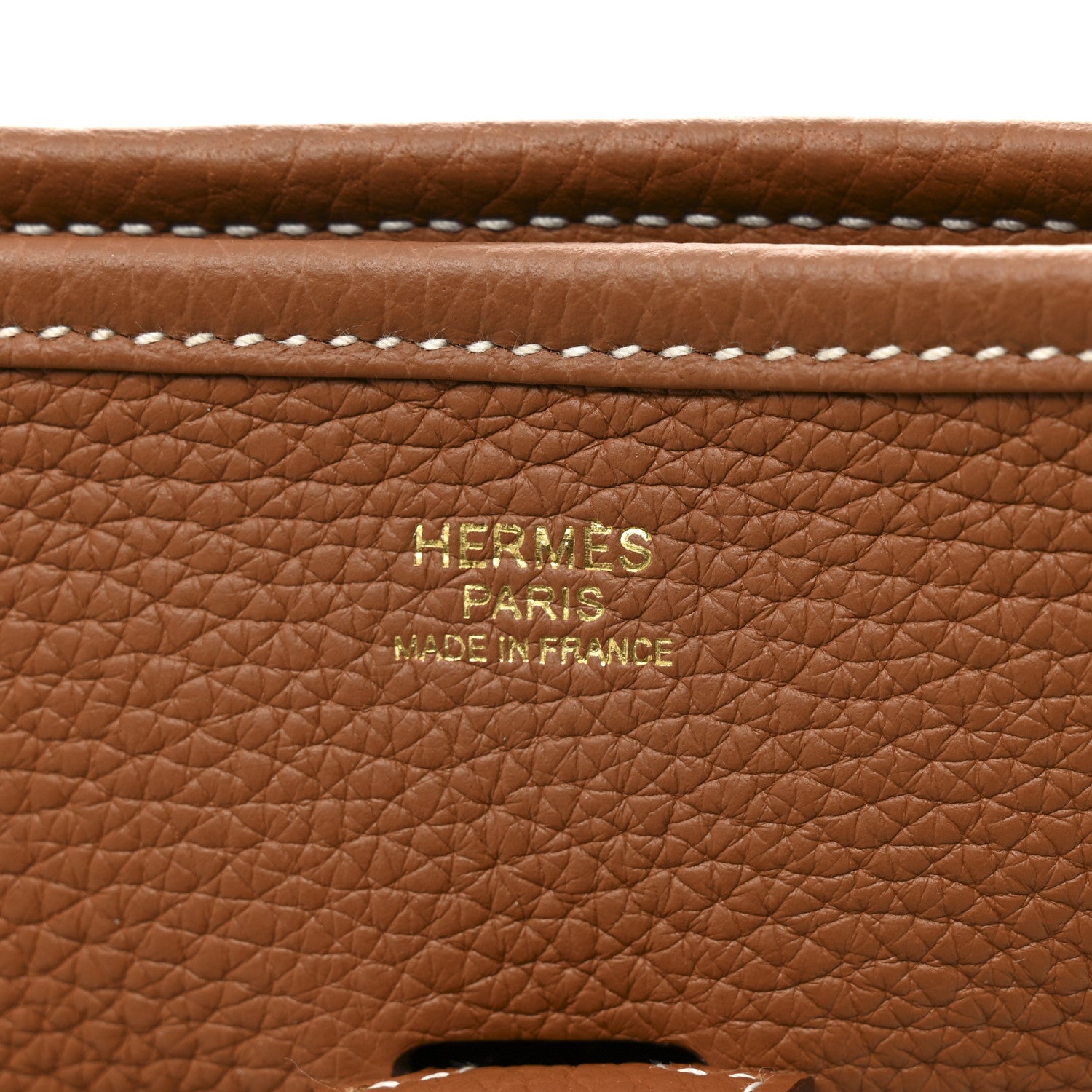 Hermes Taurillon Clemence EVELYNE III PM Gold 6 of 11