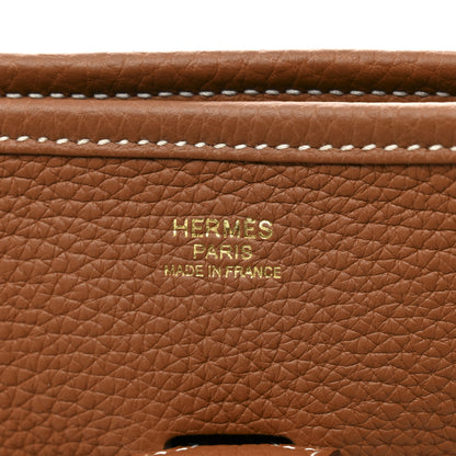 Hermes Taurillon Clemence EVELYNE III PM Gold 6 of 11