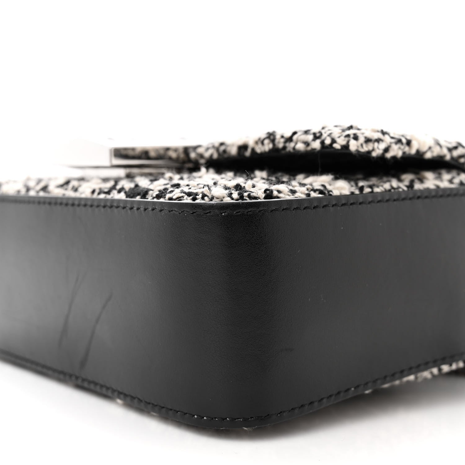 Givenchy Boucle Tweed Embroidered Small 4G Woven Chain Crossbody Black 9 of 12