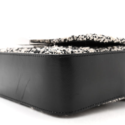 Givenchy Boucle Tweed Embroidered Small 4G Woven Chain Crossbody Black 9 of 12