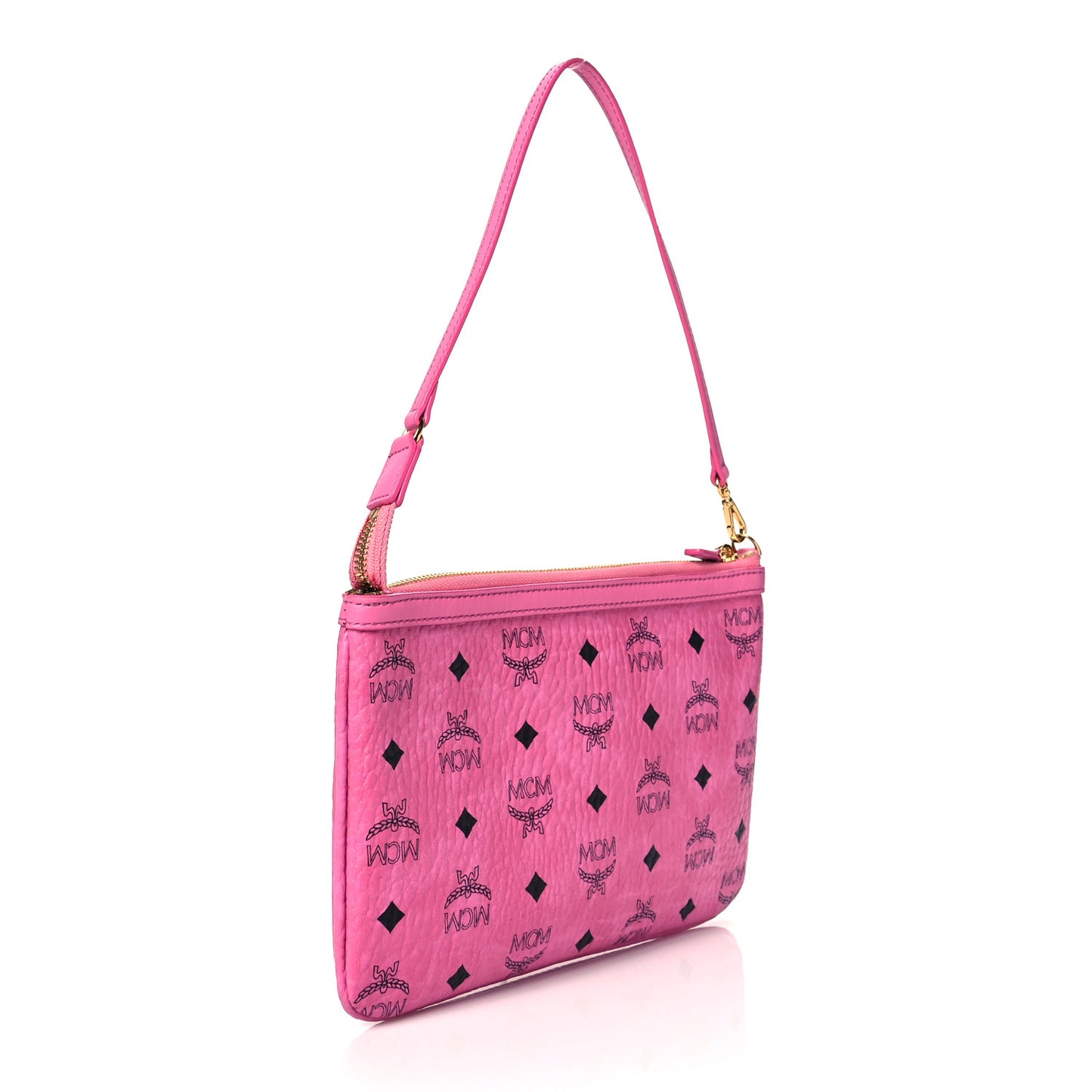 Visetos Medium Stark Wristlet Pouch Pink